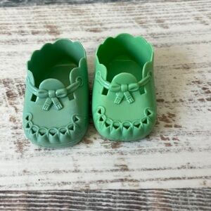 American Girl BITTY BABY Doll Gardening Set - Green Shoes for 15” Dolls Only TLC